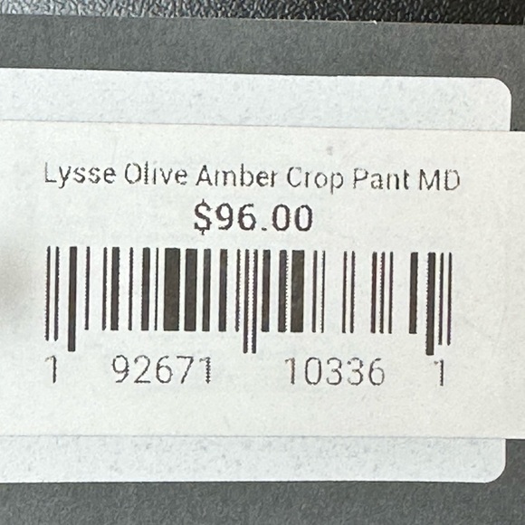 Lysse Olive Amber Crop Pants Pull On Pockets Stretch Twill Closet Staple Medium - Picture 10 of 16